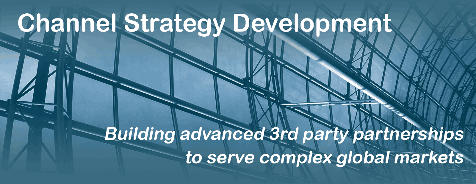 Channel Strategy Development - Building advanced 3rd part partnerships to serve complex global markets